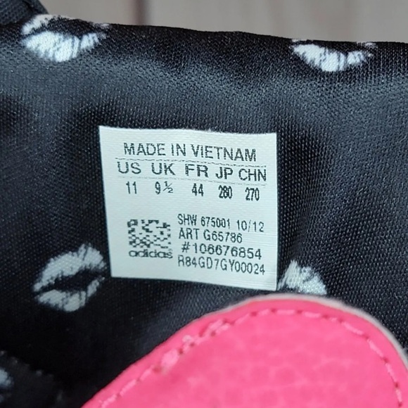 Adidas GLC Pink Good Luck Charm Black G65786 Sneakers 2012 - Women's Size 11 - Picture 9 of 11